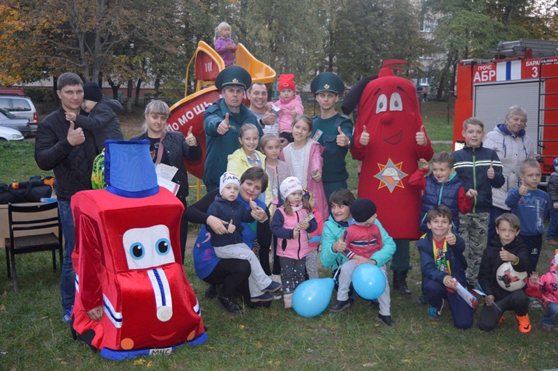 В Барановичах открылась новая детская игровая площадка по тематике безопасности