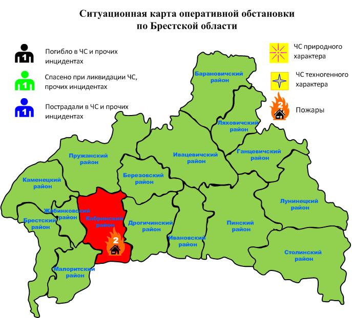 Брестская обл карта