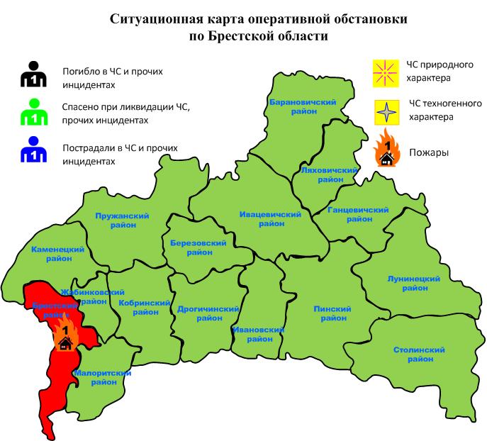 Карта дорог брестской области