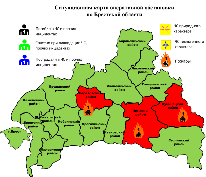 Подробная карта пинска