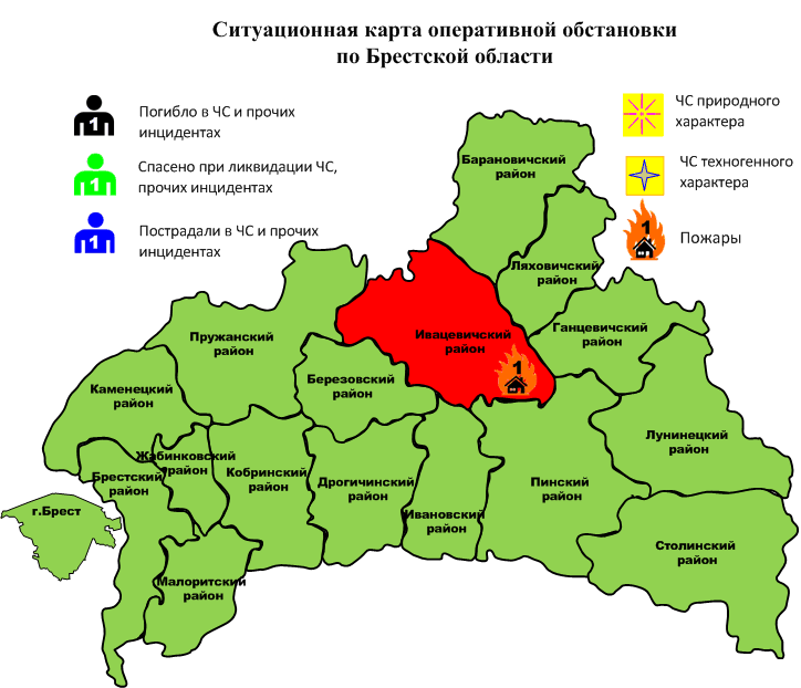 Карта дорог брестской области